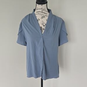 Calvin Klein Collection Light Blue Blouse